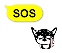 Balloon in English,Kawaii dog,Dub vol.2 sticker #11251983