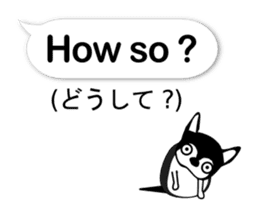 Balloon in English,Kawaii dog,Dub vol.2 sticker #11251988