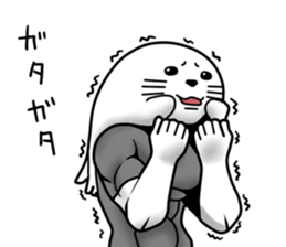 sea calf get serious sticker #11252220