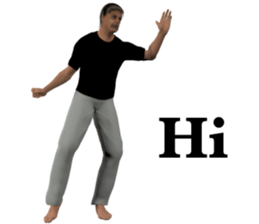 Tough look man sticker #11253152