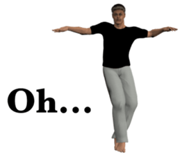 Tough look man sticker #11253153