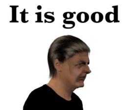 Tough look man sticker #11253155