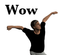 Tough look man sticker #11253158