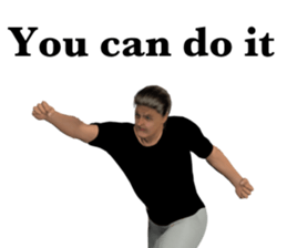 Tough look man sticker #11253159