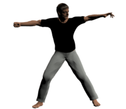 Tough look man sticker #11253160