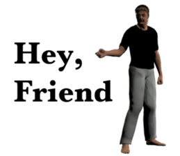 Tough look man sticker #11253161