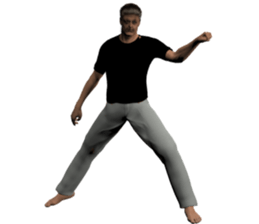 Tough look man sticker #11253162