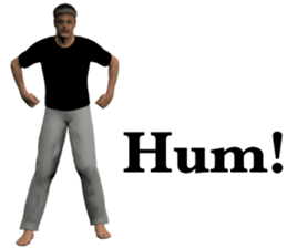 Tough look man sticker #11253163