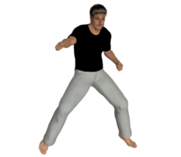 Tough look man sticker #11253165