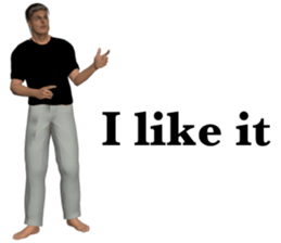 Tough look man sticker #11253166