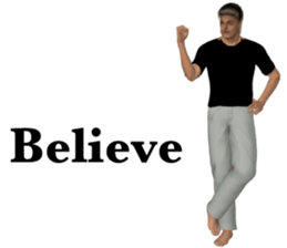 Tough look man sticker #11253167