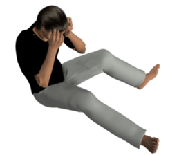 Tough look man sticker #11253168