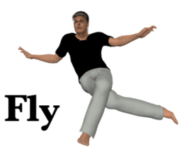 Tough look man sticker #11253171