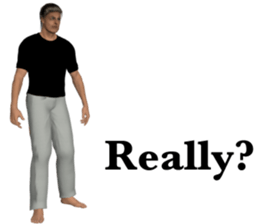 Tough look man sticker #11253172