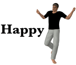 Tough look man sticker #11253175