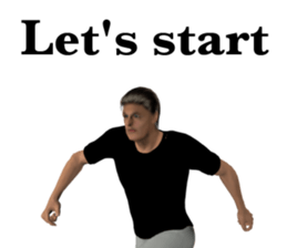 Tough look man sticker #11253176