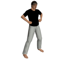 Tough look man sticker #11253177