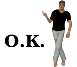 Tough look man sticker #11253178