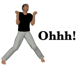 Tough look man sticker #11253180