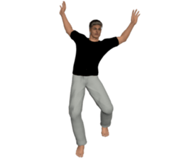 Tough look man sticker #11253182