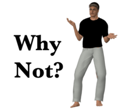 Tough look man sticker #11253183