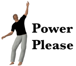 Tough look man sticker #11253184