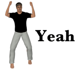 Tough look man sticker #11253185