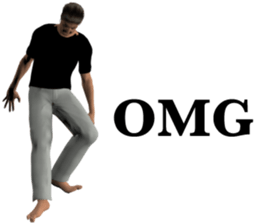 Tough look man sticker #11253187