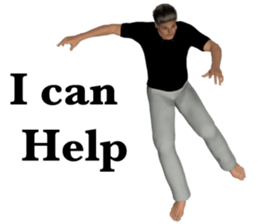 Tough look man sticker #11253188