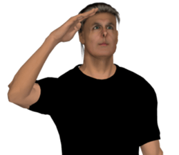 Tough look man sticker #11253190