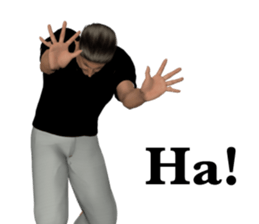 Tough look man sticker #11253191