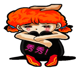 Orange sister Skywarp sticker #11253242