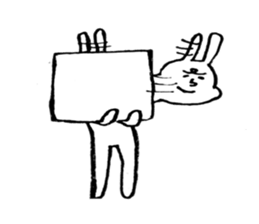 I'm a rabbit. sticker #11253282