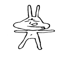 I'm a rabbit. sticker #11253287