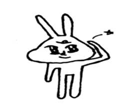 I'm a rabbit. sticker #11253291