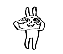 I'm a rabbit. sticker #11253304