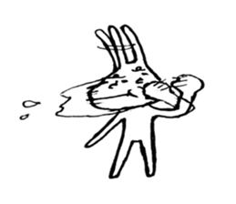 I'm a rabbit. sticker #11253305