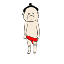 happy sumo wrestler sticker #11253876