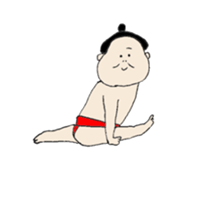 happy sumo wrestler sticker #11253882
