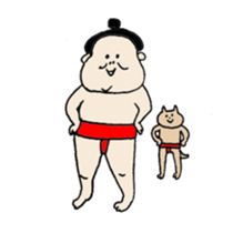 happy sumo wrestler sticker #11253887