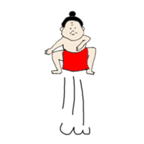 happy sumo wrestler sticker #11253891