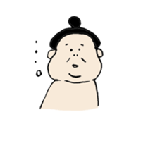 happy sumo wrestler sticker #11253895