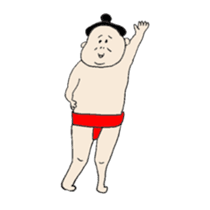 happy sumo wrestler sticker #11253905