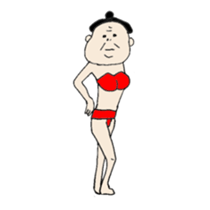 happy sumo wrestler sticker #11253906