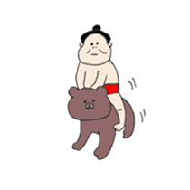 happy sumo wrestler sticker #11253907