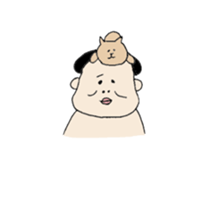 happy sumo wrestler sticker #11253909