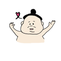 happy sumo wrestler sticker #11253910