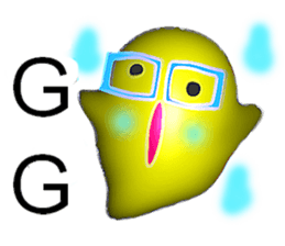 White head mochi 3  otaku ! otaku ! (3D) sticker #11254624