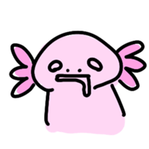 Axolotl daily life sticker #11254976