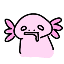 Axolotl daily life sticker #11254976